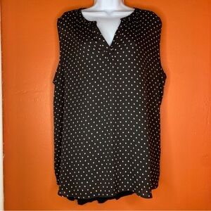 Papermoon Women’s Black V Neck Tank Top